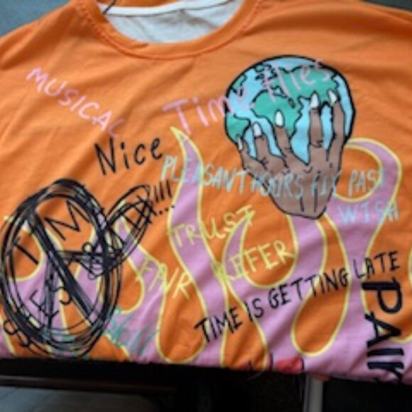 GRAPHIC STREETWEAR T-SHIRT Mens LG - Picture 4 of 7